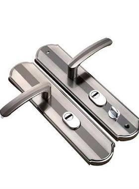 1 Pair Security Door Handle Entry Lever Stainless Steel
