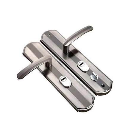 1 Pair Security Door Handle Entry Lever Stainless Steel