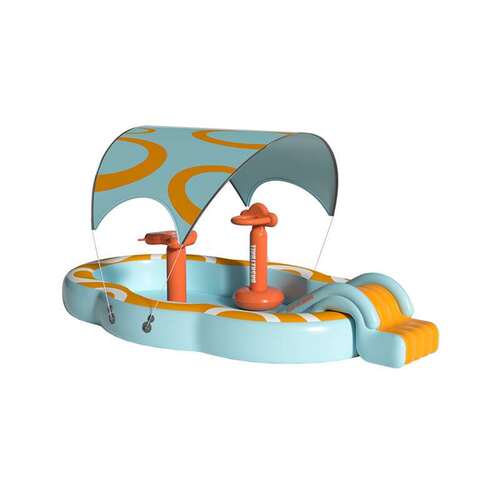 Inflatable swimming pool outdoor pool with sun shading