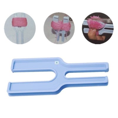 simple pompom maker fluff ball weaver needle weaving wool