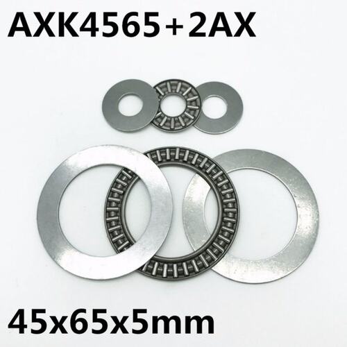2pcs AXK4565 2AS Thrust Needle Roller Bearing 45x65x3 mm Thr