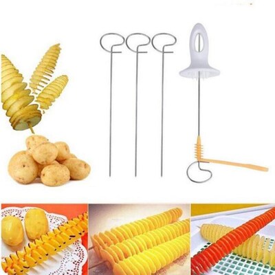 Tornado Potato Spiral Cutter Potato Tower Chips Making Twist