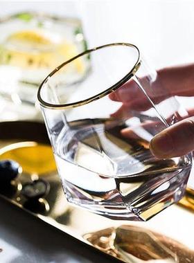 Glass Cup Hexagonal Geometric Drinking Glass Water Glass Win