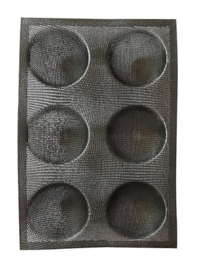 Glass Fiber Silicone 6 Round Bread Mold Various Hamburger