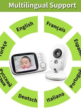 TakTark 3.2 inch Wireless Video Color Baby Monitor portable