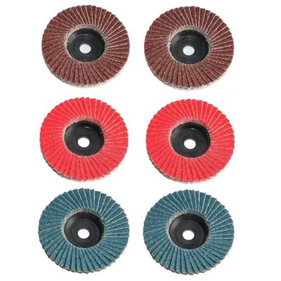 3/6pcs 3inch 75mm Flap Discs Sanding Disc 80 Grit Abrasive T