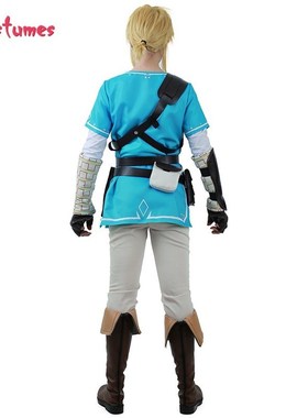 Link Cosplay Costume Male Outfit Cloak The Legend of Zelda