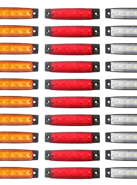 10 PCS Truck Trailer Side Marker Indicators Light Car Signal