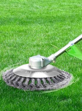 Steel Wire Wheel Garden Weed Brush Lawn Mower Grass Eater Tr