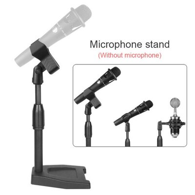 Desktop Microphone Stand Mic Stand Desk Telescopic Microphon