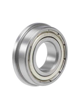 F6003ZZ Flange Ball Bearing 17x35x10mm Shielded Chrome Beari