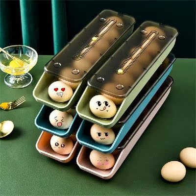 Automatic Rolling Egg Box Kitchen Items Refrigerator