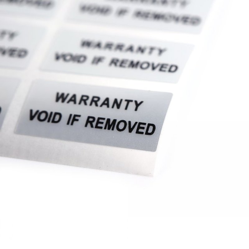 Printed Security Seals Tamper Evident Warranty Void Labels S