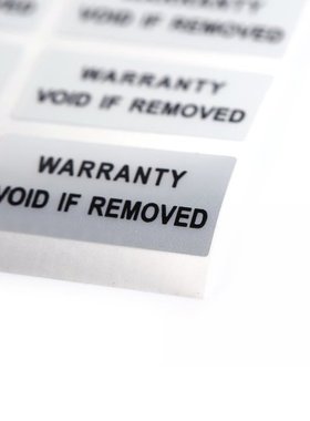 Printed Security Seals Tamper Evident Warranty Void Labels S