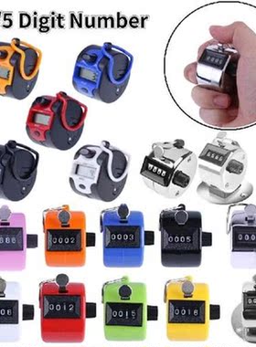 4/5 Digit Number Counters Plastic Shell Hand Finger Display