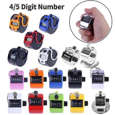 4/5 Digit Number Counters Plastic Shell Hand Finger Display