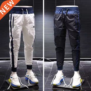 European Fashion Brand Embroidered Casual Pants for Men In S