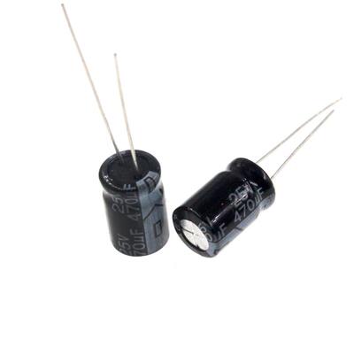 50pcs 470uF 25V 470MFD 25Volt 8*12mm Aluminum Electrolytic C