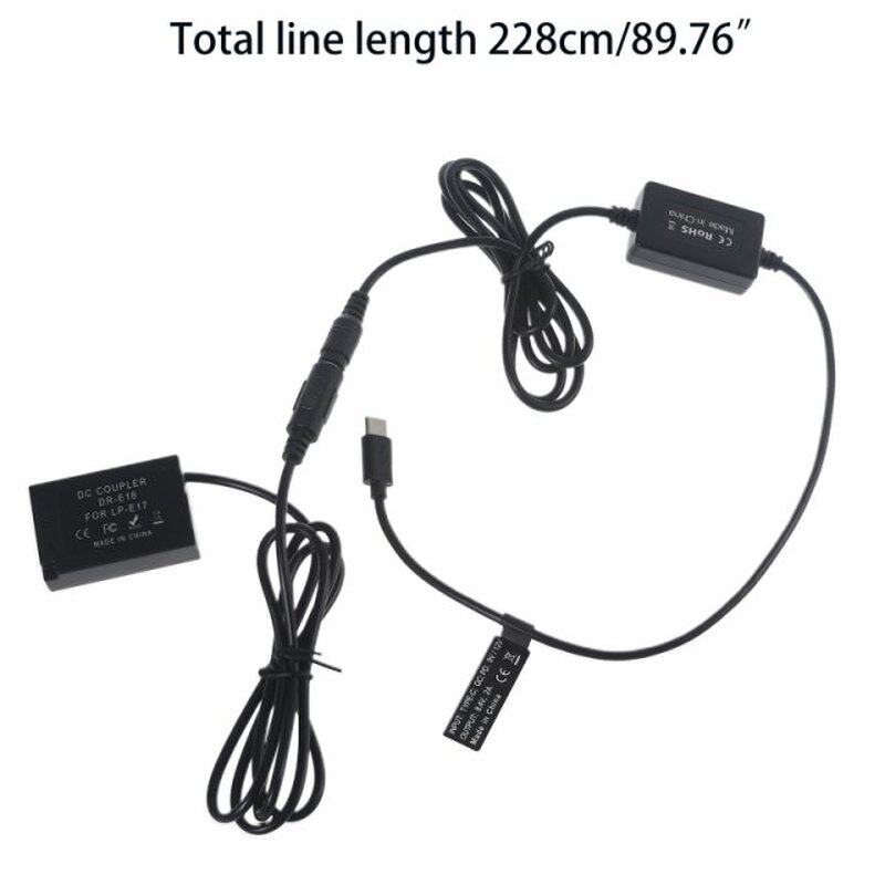 ACK-E18 DR-E18 DC Coupler AC Power Adapter LP-E17 Dummy Batt