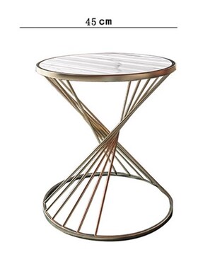 Fashion design round small coffee table modern simple marble