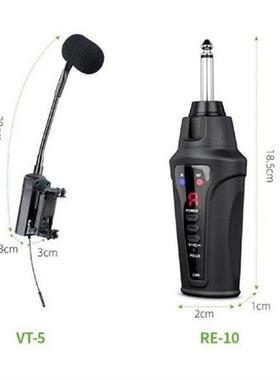Wireless Violin Microphone Cardioid 6.35mm Receiver Mic for