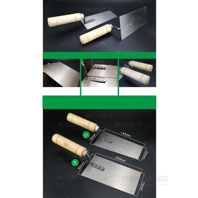 Midget Cement Float Margin Trowel Bucket Stainless steel Con