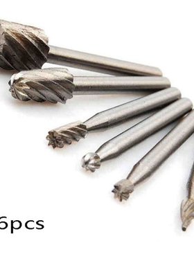 6pcs/Set Rotary Tools Drill Bits Set High Speed Steel Router