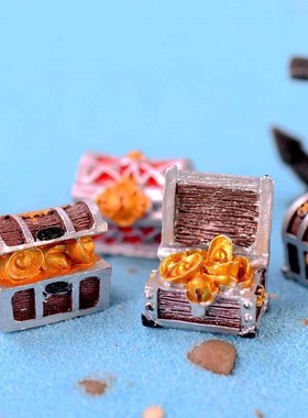 Treasure Chest Box Antique Creative Fish Tank Aquarium Decor