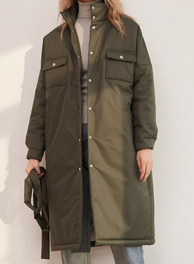 Malina Spring Single Breasted Parkas Women Fashion Stand Col