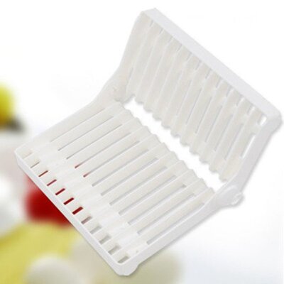 Kitchen Foldable Dish Rack Stand Holder Bowl Plate Organizer