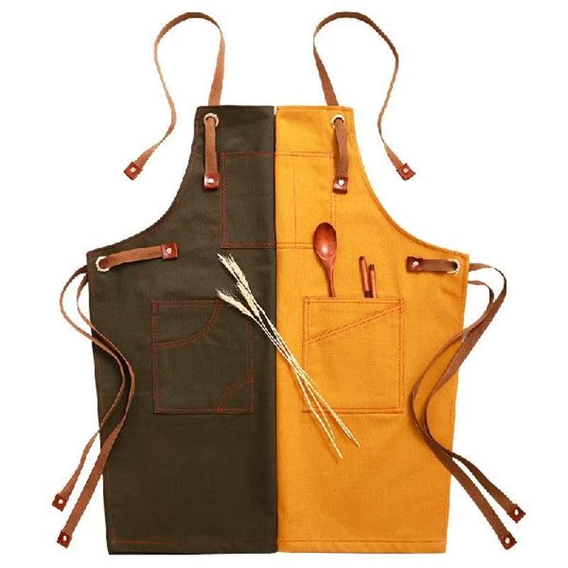 Denim canvas apron barber apron household barista apron