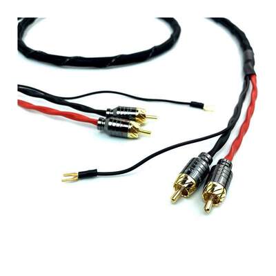 Vinyl LP Tonearm Cable Copper Audio Line Phonograph Ground W