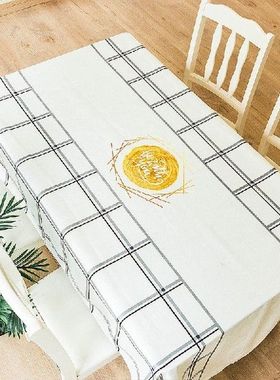 Stylish and Simple Rectangular Fabric Tablecloth party