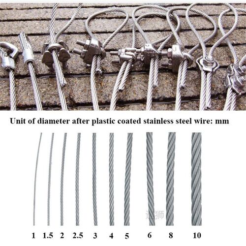 30 Meter Diameter 4mm Steel PVC Coated Flexible Wire Rope So