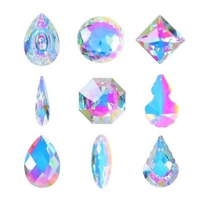 Hanging Crystals Pendant Prism  Chandelier Car interior Rain