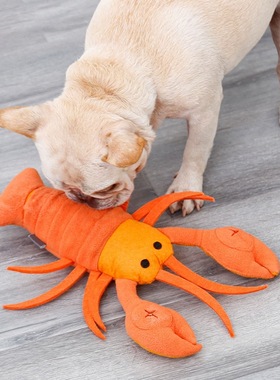Plush Dog Toy Lobster Stuffed Animal Soft Red Lobster Doll