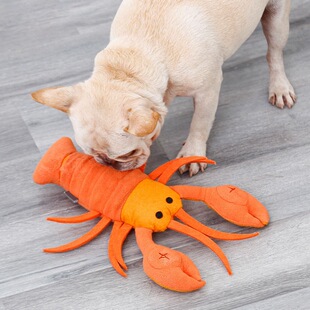 Plush Dog Toy Lobster Stuffed Animal Soft Red Lobster Doll