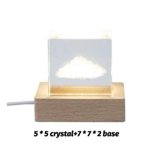 Light Landscape Night Decorative USB Cube Crystal Clouds