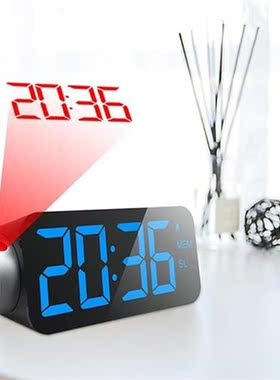 Large LED Alarm Clock Projection on Ceiling Wall 180°Pro