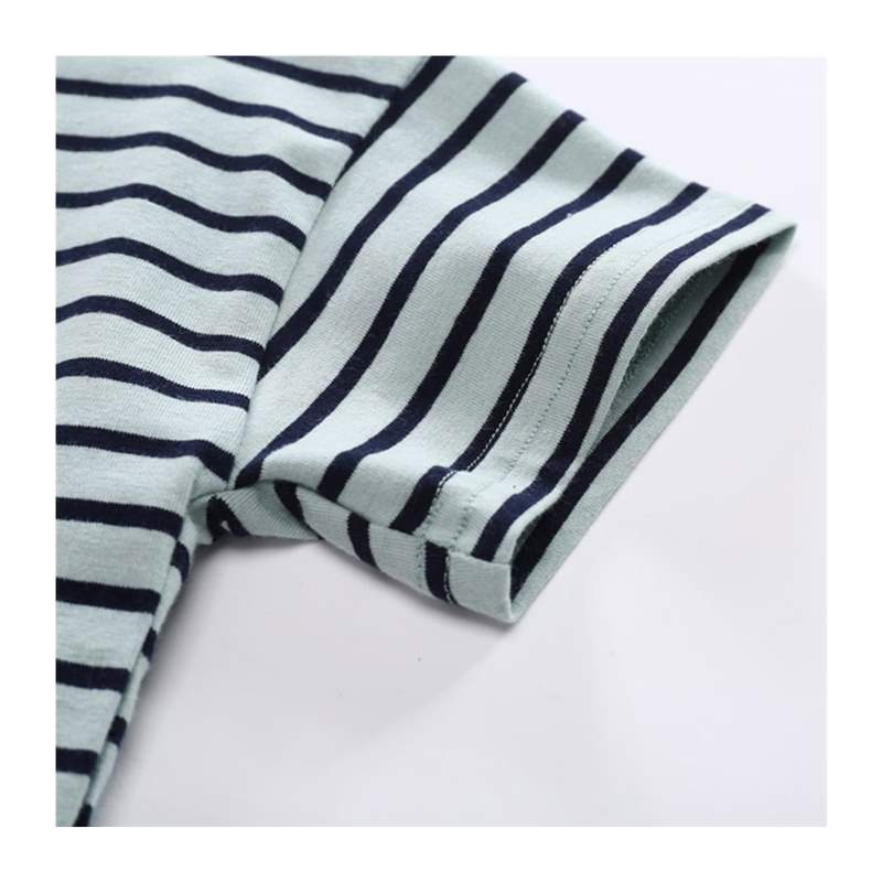 High quality 2022 kids T-shirt Summer boys girls stripe Prin