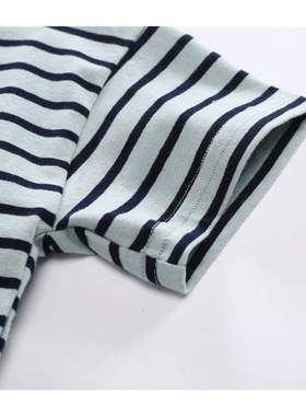 High quality 2022 kids T-shirt Summer boys girls stripe Prin