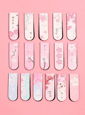 JIANW 6pcs/set Cute Cartoon magnet bookmark life fresh bookm