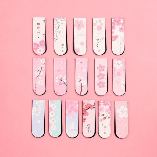 JIANW 6pcs/set Cute Cartoon magnet bookmark life fresh bookm