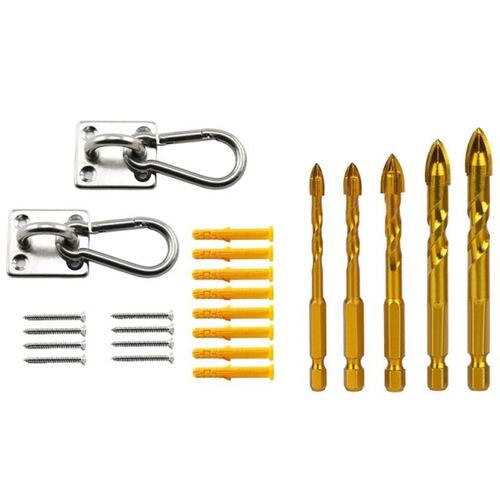 5 Pcs Drill Bit Set for Tile,Concrete,Brick,Glass,Plastic an