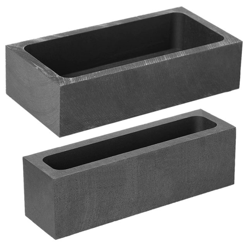 2 Pcs 1KG 665 G Graphite Ingot Mold Crucible Metal Casting M