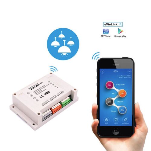 For 4 light z wave sonoff wifi relay module Chip Wifi Remot