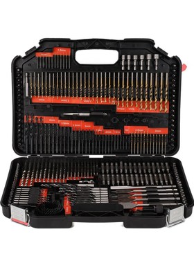 246pcs Professional Woodworking Flat Drill Bit Set ool Combi