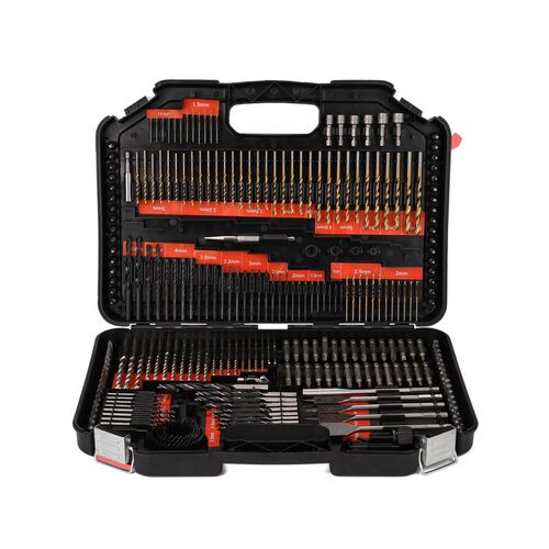 246pcs Professional Woodworking Flat Drill Bit Set ool Combi