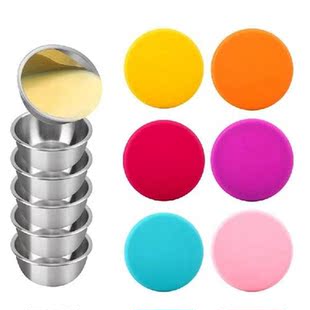 6Pcs Condiment Containers Stainless Steel Sauce Container