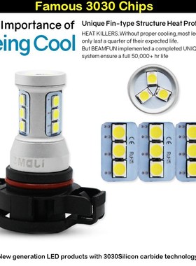 CANBS No Error H16 LED 5202 PS19W PSY24W LED Bulbs for ADI A